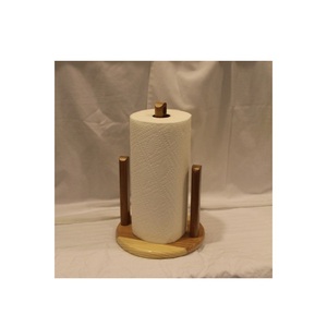 Handcrafted Mango Wood <b>Paper</b> <b>Towel</b> <b>Holder</b> Kitchen Tissue Roll Stand Free-Standing Organizer For Home & Table Dining Decor - Product Image 6