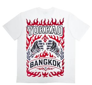 เสื้อยืดโยค้า บังคับก้าว มวยไทย ยูนิเซ็กส์ สีดำ พิมพ์ลายเปลวไฟ ทรงปกติ โพลีเอสเตอร์ เสื้อศิลปะการต่อสู้ แห้งเร็ว คอวี น้ำหนักเบา - Product Image 5