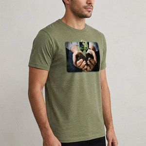 Camiseta de Felpa de Poliéster/Algodón Suave, Cómoda, Ecológica, de Secado Rápido, con Estampado Gráfico Premium, Estilo Casual, Transpirable - Product Image 5