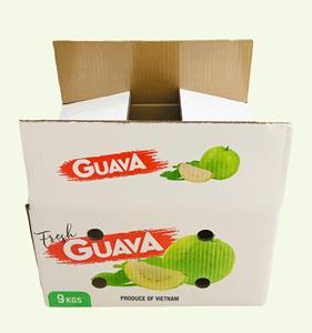 กล่องกระดาษรีไซเคิลพิมพ์ออฟเซ็ต 5 ชั้น แบบประกอบเอง สำหรับบรรจุภัณฑ์ผลไม้ ขนส่งทางอากาศ ทางทะเล และการเกษตร - Product Image 4