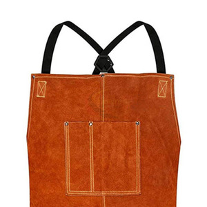 Delantal de Cuero de Alta Calidad para Soldadura con Bolsillos para Herramientas, Resistente al Calor 800C, Delantal de Protección Contra Incendios - Product Image 4