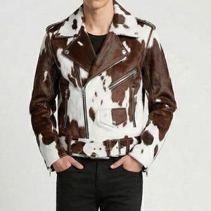 High Quality Men Hair On <b>Leather</b> <b>Jacket</b> Premium <b>Winter</b> Collection Comfortable Design Custom Crafted Fashion Wear - Product Image 1