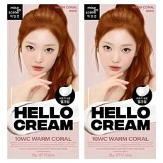 Mise-en-scène Nuovo Set di 2 Tinte per Capelli Semi-Permanenti Hello Cream, Colore Corallo Caldo, Prezzo Scontato - Product Image 1