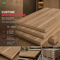Panneau de particules MFC Jinbase FF3124 Chêne Classique 18mm, finition E0, première qualité, 3 couches, découpé sur mesure pour mobilier d'hôtel et de bureau