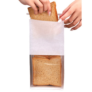 Bolsa de almacenamiento de dulces de regalo <span class=keywords><strong>Kraft</strong></span> marrón cuadrado duradero reciclado Guangdong <span class=keywords><strong>papel</strong></span> <span class=keywords><strong>Kraft</strong></span> barato <span class=keywords><strong>bolsas</strong></span> de pan de Navidad para llevar con logotipo - Product Image 6