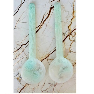 Modern Shaped Resin <b>Spoons</b> Long Handle Classic Design Rose Gold Plated Dishwasher Safe for Presents Salad Server New Styles - Product Image 5