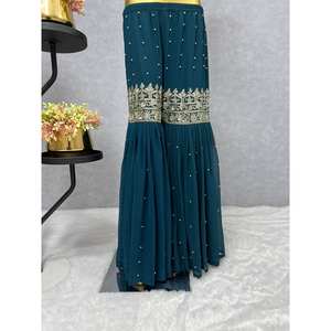 เสื้อปาร์ตี้สวยๆแต่งด้วย sharara และ dupatta ลำดับชุดทำงานไซส์ XL - Product Image 4