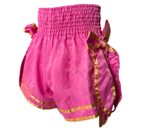 กางเกงมวยไทยสั่งทำพร้อมโลโก้สำหรับสโมสร - ระบายอากาศได้ดี แห้งเร็ว เหมาะสำหรับผู้ใหญ่ทั้งชายและหญิง ใช้สำหรับชกมวยและศิลปะการต่อสู้ - Product Image 4