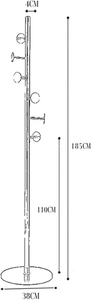 Modern design gold plated metal coat <b>stand</b> with marble base luxury entryway customized options - Product Image 3