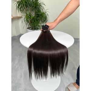 Extensiones de Cabello Humano Rubio Platino, Punta I, Micro Link, Trama Única, Cabello Virgen Europeo, Doble Trama en las Puntas - Product Image 2