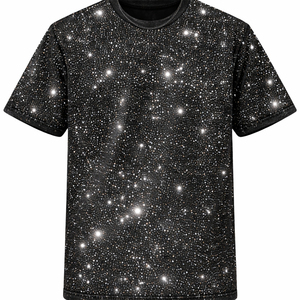 Custom Rhinestone <b>T</b>-<b>Shirts</b> <b>Trendy</b> Drop Shoulder Regular Fit Hip Hop Style Heavyweight 100% Cotton Anti-Wrinkle Quick Dry Men - Product Image 4