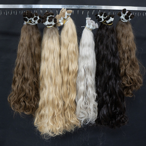 Paquetes de cabello humano Extensiones de cabello humano (color claro) Calidad impresionante a bajo precio para salones - Product Image 2