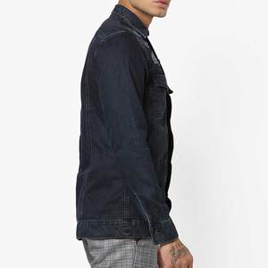 Chaqueta vaquera acolchada personalizada para hombre, con bordado floral en toda la prenda, para invierno, en grandes cantidades. - Product Image 1