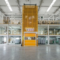 Monte-charge vertical industriel 4 tonnes, élévateur de fret pour sous-sol, monte-charge hydraulique pour entrepôt