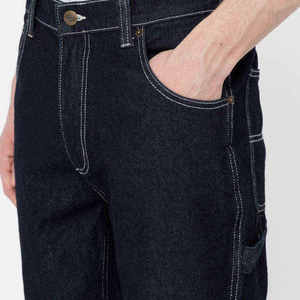 Pantalones Vaqueros de Mezclilla para Hombre, Corte Ancho, 100% Algodón, con Bolsillos, Color Negro, Estilo Casual, Etiqueta Personalizada - Product Image 4
