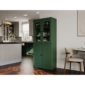 Armoire à épices en bois d'acajou avec portes en verre, vente en gros en Inde - Product Image 6