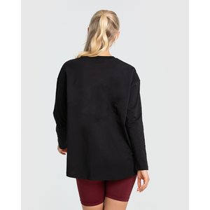 Camisetas de Manga Larga para Mujer, 100% Algodón, con Logotipo Personalizado, Impresión de Logotipo, Etiqueta Privada, Tu Propio Diseño, Más Vendidas - Product Image 2