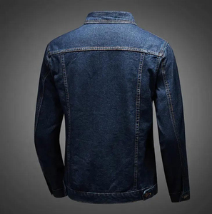 Fabricants de vêtements OEM, veste en jean décontractée vintage en coton lavé de haute qualité, sur mesure, pour hommes - Product Image 2