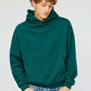Men's Winter Pullover Hoodies 100% Cotton <b>Fleece</b> <b>Thick</b> Plain Front Logo Custom OEM/ODM High Quality Breathable Casual - Product Image 1