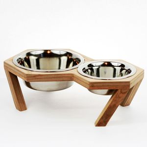 Handcrafted Wooden Dog Bowl RR ENTERPRISES RR202516148 for Export Market <b>Promotional</b> <b>Pet</b> <b>Products</b> - Product Image 4