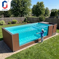 Maßgefertigter Oberirdischer Container-Pool Plug-and-Play Acryl-Glasfaser-Schwimmbecken für Garten, Villa und Resort