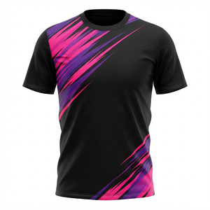 T-shirt de sport personnalisé par sublimation, léger, respirant, à séchage rapide, maillot athlétique pour hommes, femmes, jeunes, entraînement, course à pied, fitness - Product Image 1