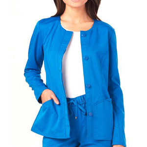 Vestes pour femmes en tissu extensible avec logo personnalisé, anti-plis, uniformes médicaux pour médecins, infirmières, hôpitaux, blouses d'infirmière pour femmes - Product Image 1