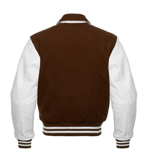 2025 Professional Leather Letterman Varsity Jackets for <b>Men</b> and Women Custom Logo Winter High Quality Wholesale - Product Image 3