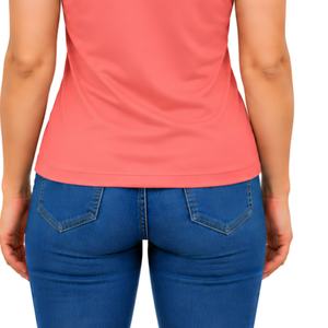 <b>Coral</b> Equestrian Sleeveless Patch Collar Polo Shirt for Women Slim Fit Horse Riding Training <b>Top</b> Custom Wholesale Performance - Product Image 6