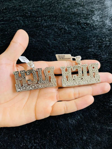 Moissanite Iced RICH OR NOTHING Pendant Hip Hop Luxury <b>Custom</b> <b>Name</b> Jewelry Statement <b>Necklace</b> for Men - Product Image 6