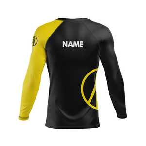 Rashguard OEM ODM Rashguard pour hommes, imprimé par sublimation, en spandex, Rashguard BJJ, Rashguard de gym, Rashguard de surf, Rashguard de plongée, Chemises de compression MMA - Product Image 6