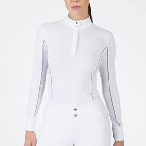 Camisa de competición para mujer de primera calidad, tela suave, duradera, cómoda, ajuste flexible y elegante, ropa de equitación para mujer, camisas de competición. - Product Image 1