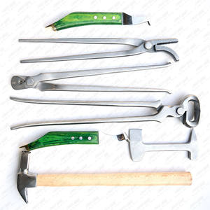 Farrier tools Kit for Horse Hoof Trimming Nippers Lightweight hoof knife Tool Non-slip Handle Clincher & Cutter hammers - Product Image 5