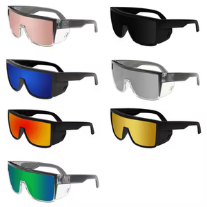 Safety Sunglasses Gradient <b>Large</b> <b>Frame</b> Integrated Lens <b>Large</b> Integrated Shadow Shielding UV400 3411 - Product Image 4
