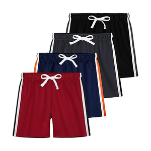 Short Bermuda Homme Rose 100% Coton avec Logo Avant, Taille Mi-Haute Élastique, Couleur Unie, Tissé Respirant, Style Décontracté avec Poches - Product Image 3