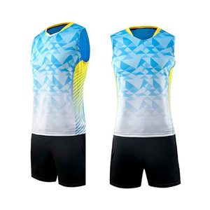 Ensemble de maillots de volley-ball économique pour équipe, nouveau design de motif pour les joueurs de volley-ball, haute performance, antibactérien - Product Image 6