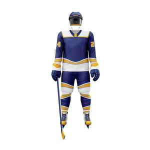 Nouvelle tenue de hockey sur glace pour hommes adultes, personnalisable, imprimée, respirante, 100% polyester, légère, manches longues, confortable - Product Image 4