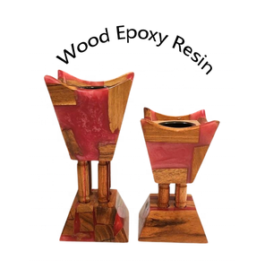 Quemador de incienso Bakhoor hecho a mano de madera roja con resina epoxi, quemador de Oud árabe Madhkan para fragancia del hogar durante el Ramadán. - Product Image 6