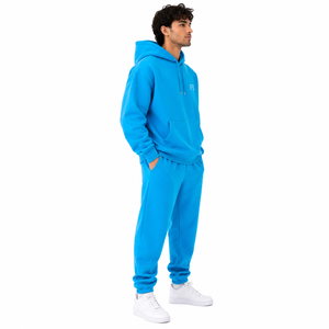 Sweat-shirts à capuche personnalisés pour hommes, sweats à capuche oversize en polaire, vêtements décontractés, logo brodé, poche avant, ensemble survêtement et jogging USA - Product Image 2