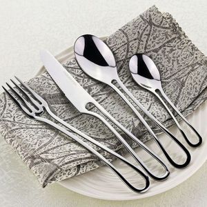 Juego de Cubiertos Modernos de Metal Dorado, Resistentes al Óxido, para Bodas, Cenas y Fiestas - Product Image 4
