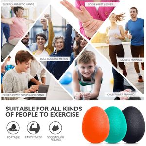 Hand Grip Strength Trainer Stress Relief Ball with 3 Finger Rehab Therapy Equipment <b>Squishy</b> Tools Set - Product Image 3