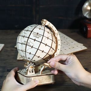 Globo Terrestre 3D in Legno Fatto a Mano per Bambini, Rompicapo Decorativo, Regalo Fai-da-Te - Product Image 4