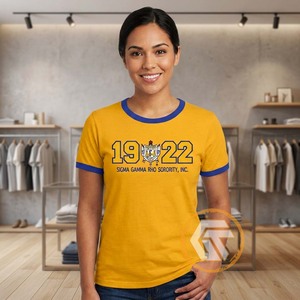Camiseta Casual para Mujer Sigma Gamma Rho, Ropa de Sororidad, Jersey de Algodón, Verano, Ecológica, Transpirable, Antiarrugas, Manga Corta - Product Image 5