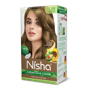 Tinte Profesional para el Cabello Rubio Oscuro en Crema 120g, Color Permanente para Mujeres con Acabado Brillante y Sedoso - Product Image 1