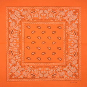 Bandana carré en coton vert néon à motif cachemire, foulard unisexe, logo personnalisé pour les sports de plein air et les tenues décontractées - Product Image 2