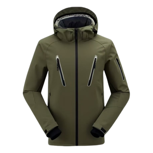 Veste de ski à capuche pour homme, colorée, isolée synthétiquement, imperméable, Gore-Tex, fermeture éclair - Product Image 1
