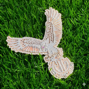 Pendentifs Aigle Patriotique Personnalisés en Argent 925 Plaqué Or Rose avec Diamants de Laboratoire, Bijoux Hip-Hop Bling de Luxe pour Rappeurs, Cadeau - Product Image 4