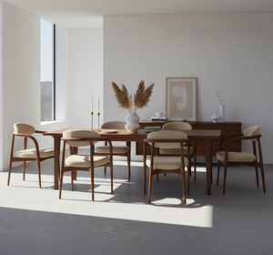 Chaise de salle à manger moderne en teck Liora de luxe avec design ergonomique et finition résistante à l'eau pour projets de restaurants haut de gamme - Product Image 6