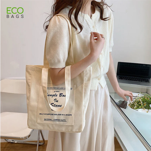2023 Wholesale 100% Cotton <b>Tote</b> Bag High Quality Customized Canvas Shopping Bag C Logo Vietnam Cartoon Pattern Factory Price - Product Image 4