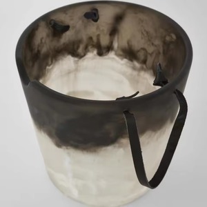 Handmade Resin Wine Chiller Premium Quality <b>White</b> Swirl Resin Ice <b>Bucket</b> For Wine Bottle Bar & Wine Tubs wedding hotel party use - Product Image 2